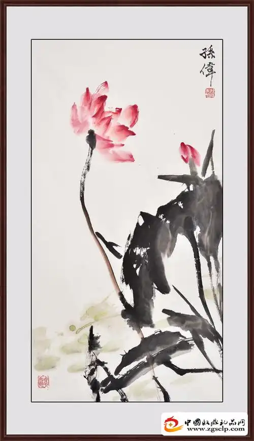 国画荷花谁画的最好孙伟水墨荷花图欣赏