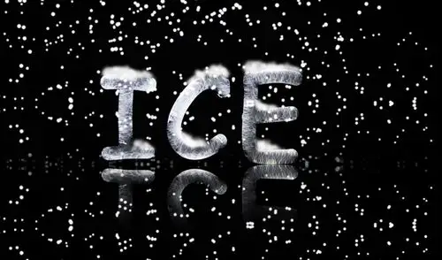 英文冰字制作唯美绚丽淘宝海报