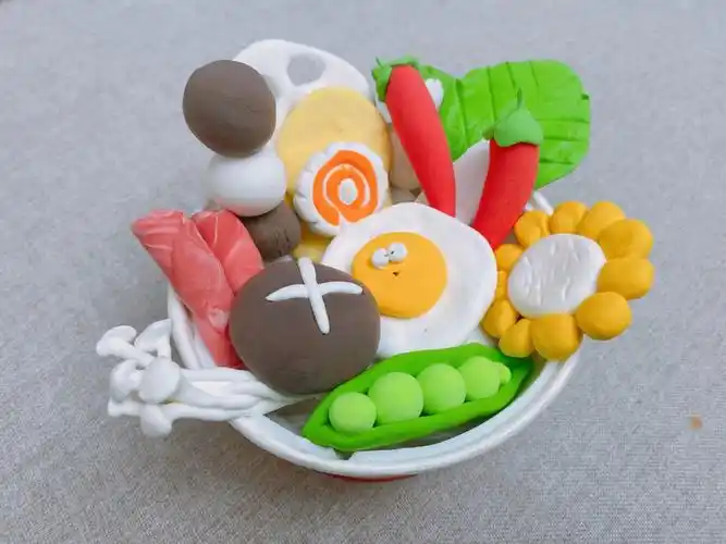 美食超轻粘土手工火锅