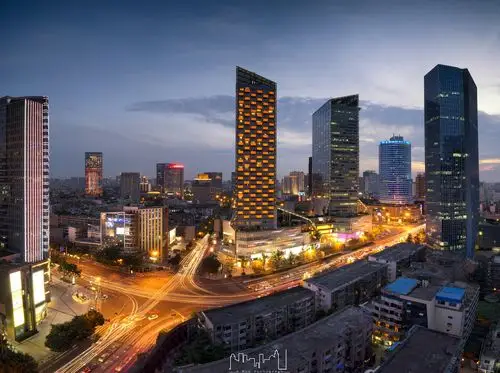 成都王府井夜景