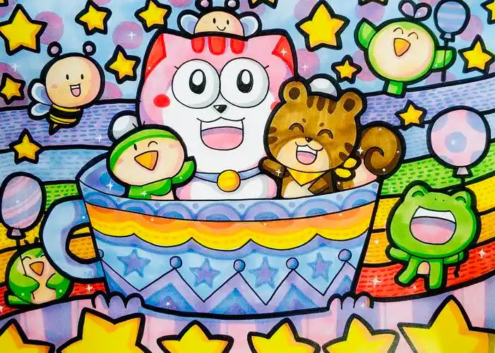 儿童画考级(5级)范画