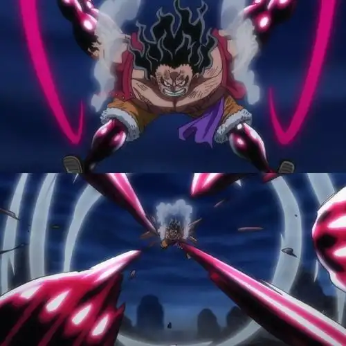 海贼王1068集#黑暗风四档路飞蛇人形态!太帅了#海贼王