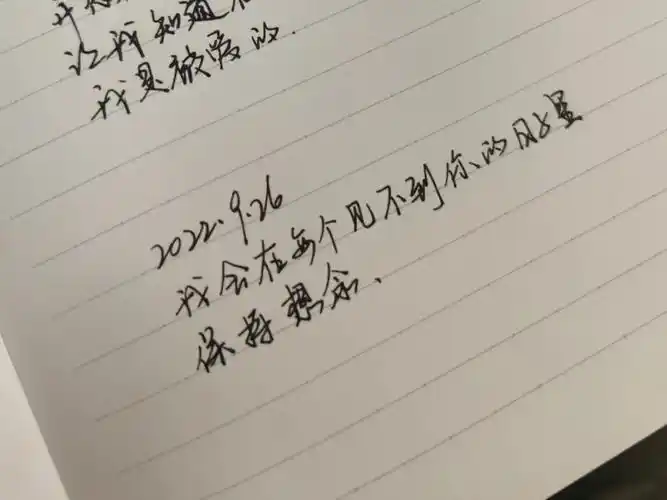 给男朋友的每日手写情书