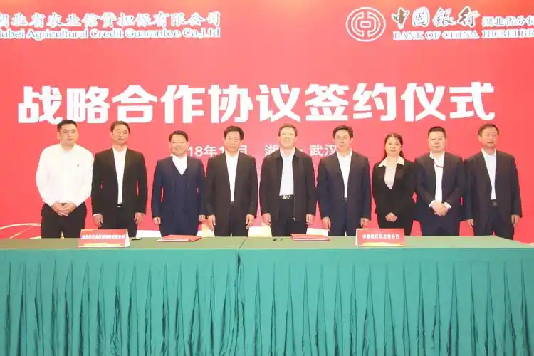 省农担公司与省中行举行业务合作签约仪式