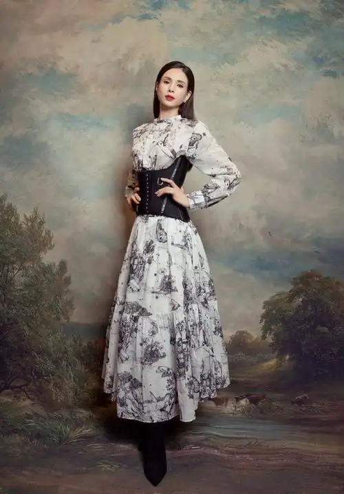 李若彤容貌冻龄不说身材也是一绝穿礼服裙太女人真抢镜