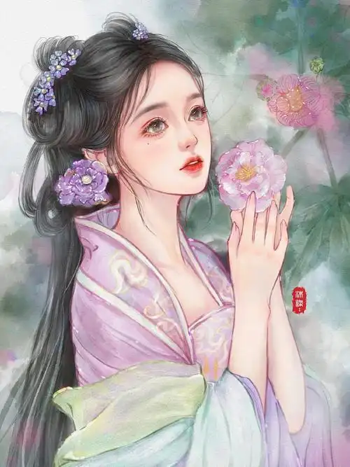 古风唯美##手绘头像##女生头像##民族风