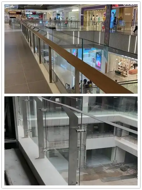 耀恒生产不锈钢栏杆扶手sus304挂玻璃楼梯立柱