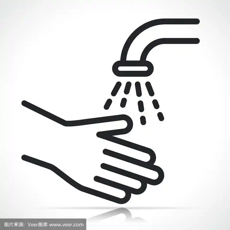矢量洗手符号图标