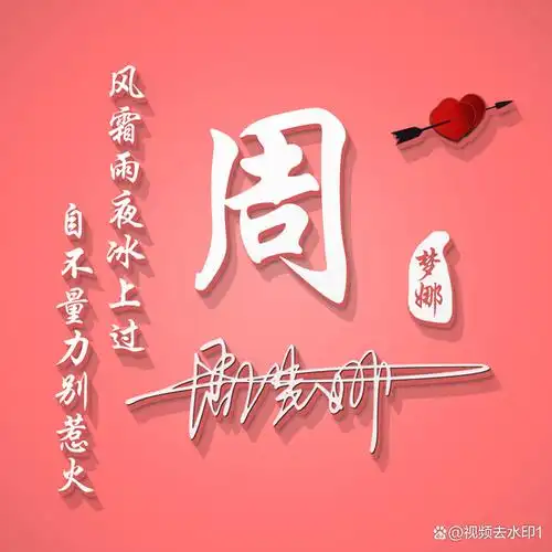 超好看姓氏头像来了