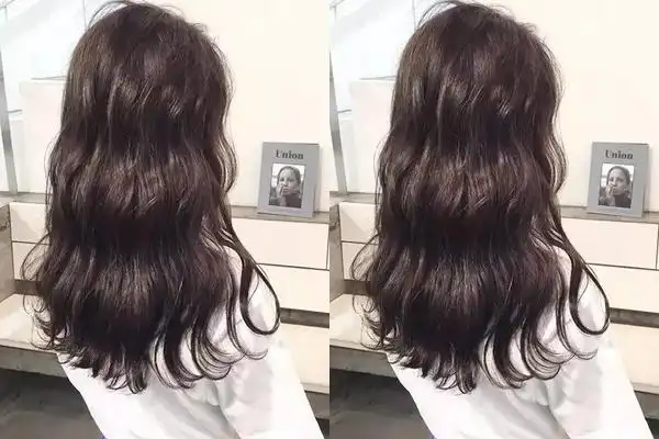 中长发水波纹烫发气质翻倍挡不住的时尚感