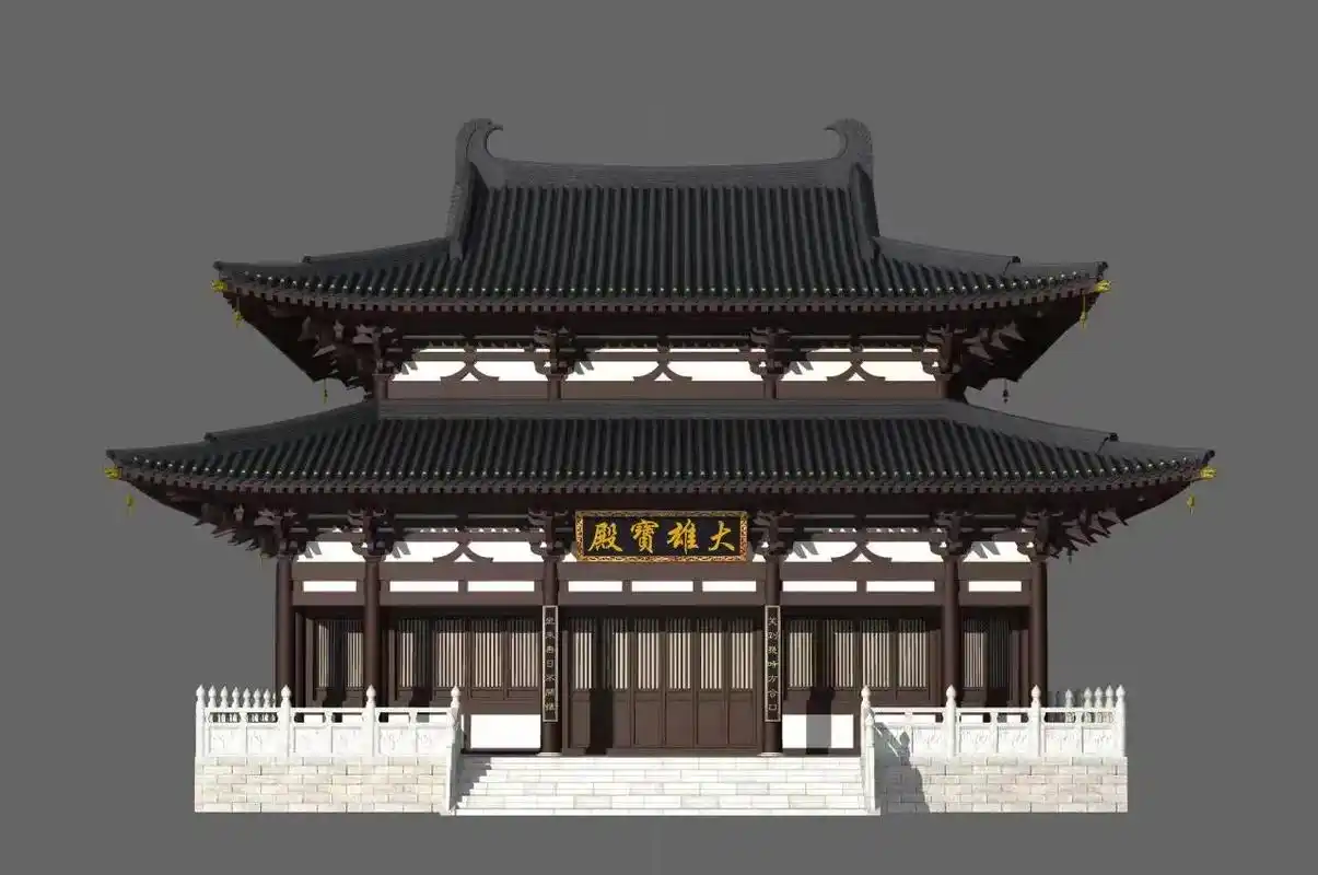 唐代建筑典型特点为用才硕大,出檐深远,有明显的 - 抖音