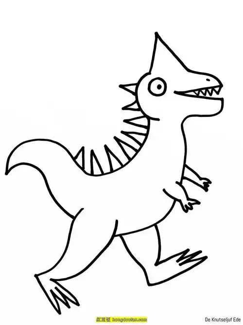 12张手绘恐龙简笔画!初学者的如何画恐龙?