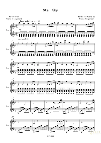 starsky简谱_儿歌简谱
