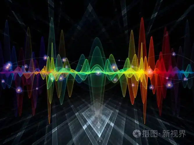 分形元素, 以补充你的设计, 在声音均衡器, 音乐频谱和量子概率的主题