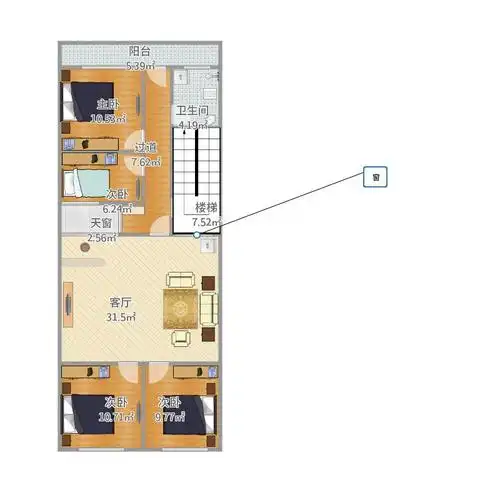 100㎡左右的长方形户型求改造