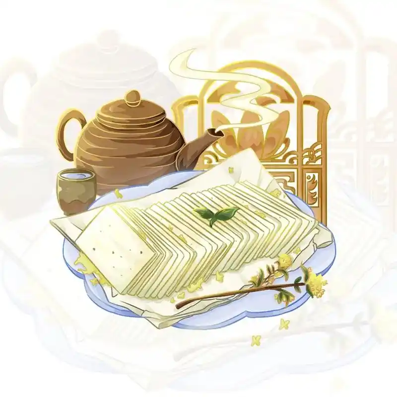 中国美食绘画图片正场熏糕