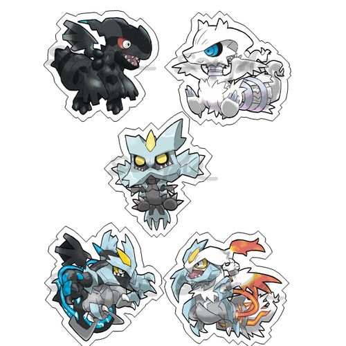 日本动漫周边周边口袋妖怪宝可梦雷希拉姆透明亚克力挂件现货