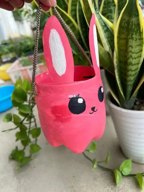 幼儿园手工花盆