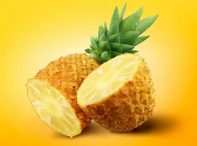 高清晰切片的凤梨壁纸