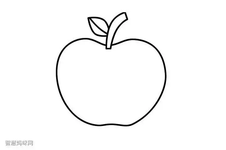 苹果简笔画上色教程视频幼儿园小班简笔画苹果涂色步骤果篮苹果 简笔
