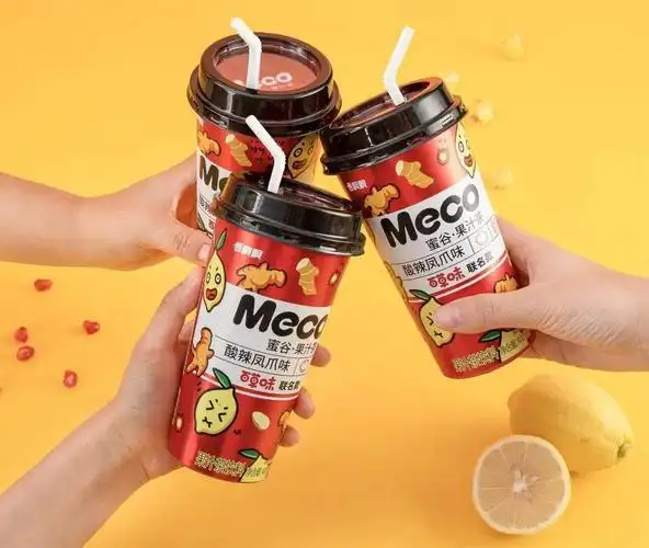 香飘飘meco蜜谷果汁茶联合百草味青岛啤酒推两款怪怪茶新品