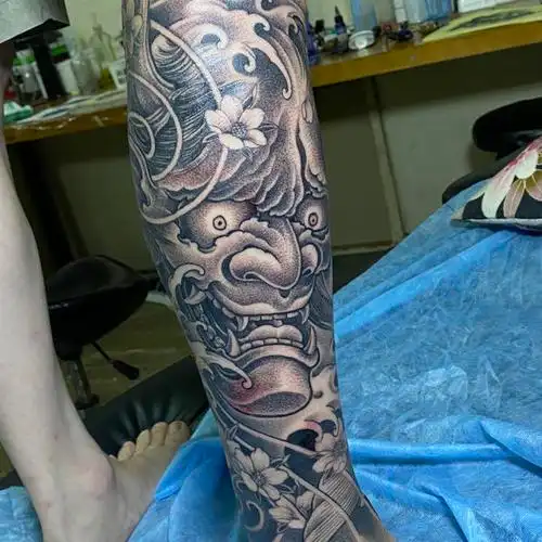般若鲤鱼包小腿 般若,鲤鱼包_纹身吧社区 - 纹身大咖
