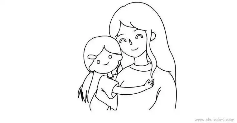 母亲节幼儿给妈妈画个简笔画图