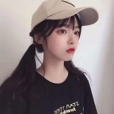 女生戴帽子霸气范头像