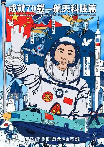 成就70载系列海报-快来给我投票吧!-中国大学生创意节