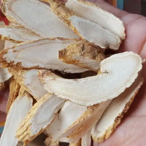 中药材人参 白参 生晒参人参片手工切片 斜片大片实拍