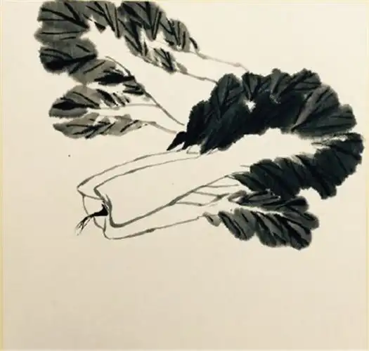 国画白菜的画法步骤_露西学画画