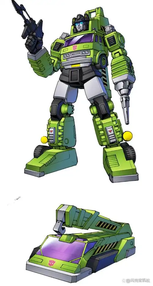 变形金刚传世系列:原汁原味造型传统的汽车人绿色吊车