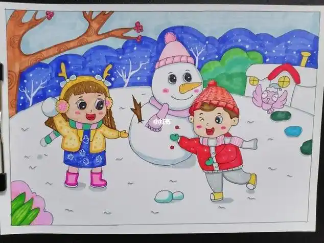 雪景图片儿童画 雪景图片儿童画简单