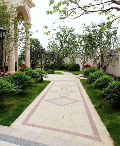 设计参考 | 室外花岗岩石材拼花拼图案例