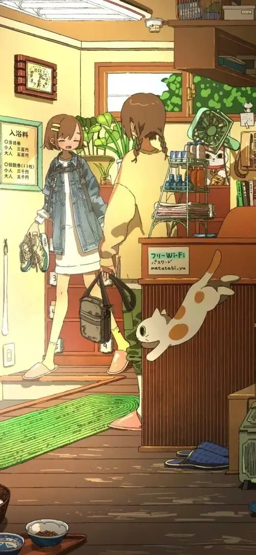 壁纸|细致场景森系插画