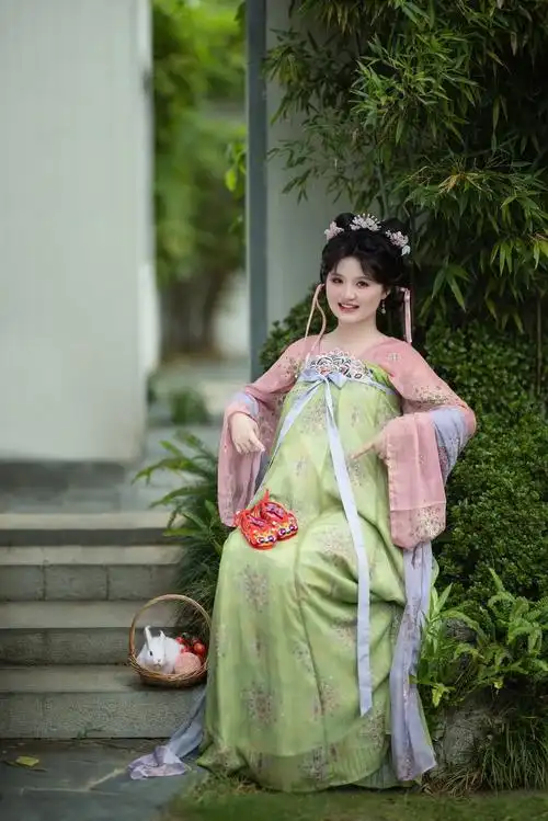 常德也可以拍这么可爱的汉服孕照啦!可可爱爱的小孕妇!#原来穿 - 抖音