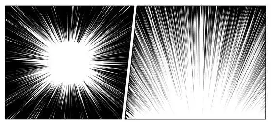 漫画速度感效果线集合