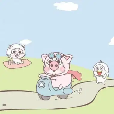 卡通猪头像小恭猪萌友团卡通可爱图片