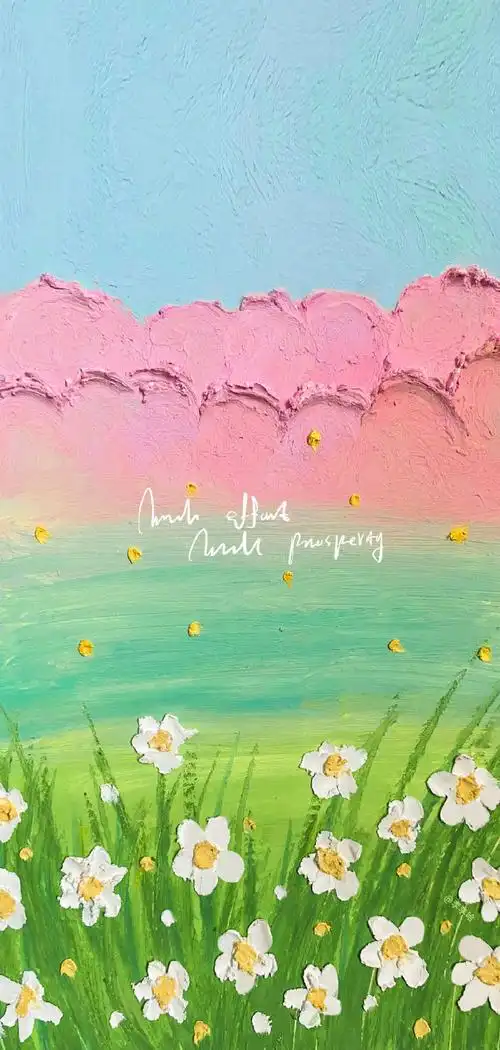 一组治愈油画壁纸