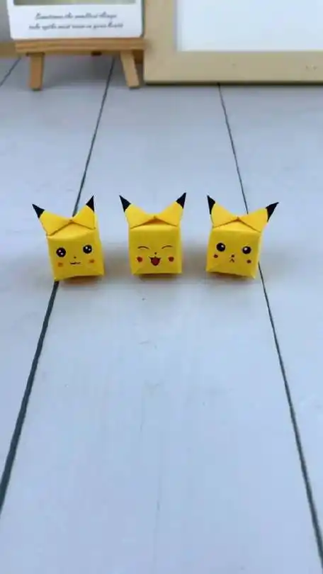 皮卡丘折纸,可爱爆表制作简单#折纸#秒懂创意的微博视频