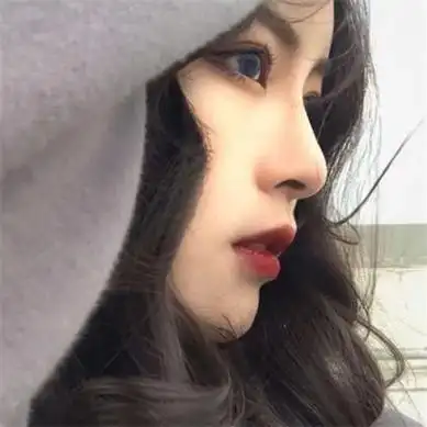 侧面头像女生唯美漂亮干净气质仙气飘飘阳光的美女