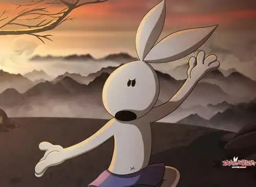 功夫兔可爱图片_可爱的卡通功夫兔