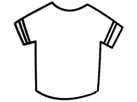 幼儿园夏天的衣服简笔画