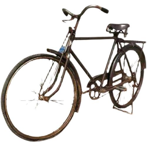 怀旧收藏7080凤凰冰棍自行车老物件老式 旧金鹿二八自行车古董道具 -