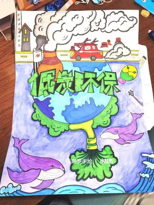 低碳环保儿童画