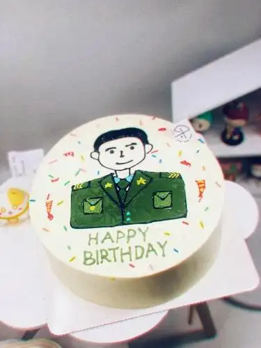 6-10寸 可爱的军人(手绘款) - 333手工蛋糕