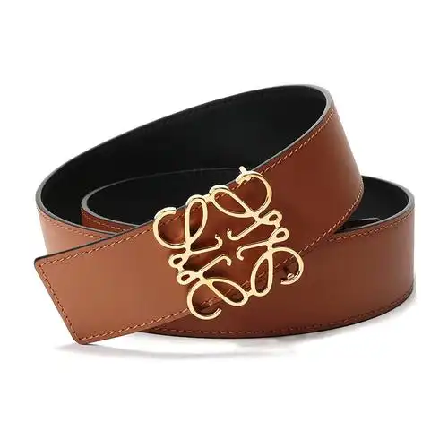 loewe罗意威男女通用款牛皮革anagram板扣式双面皮带腰带51501010