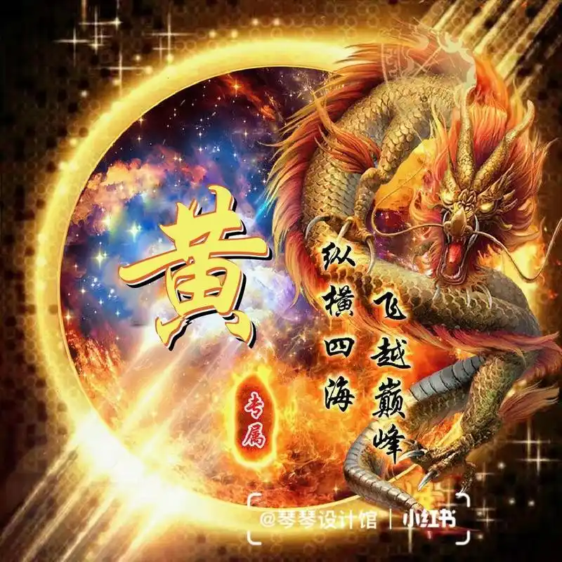 龙 姓氏签名头像 酷炫头像头像 头像分享 姓氏头像 专属姓氏头像 全网