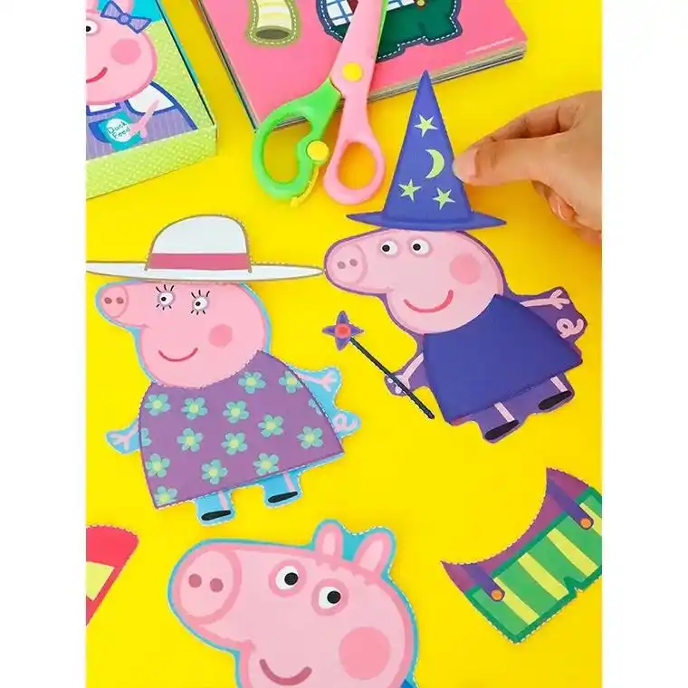 剪纸玩具超好玩!小猪佩奇造型可爱,适合3-6岁宝宝,手工di - 抖音