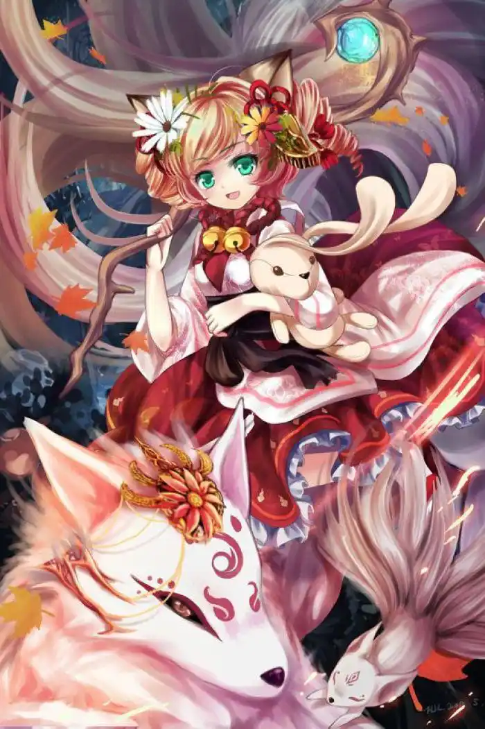 一组关于狐妖的唯美插画